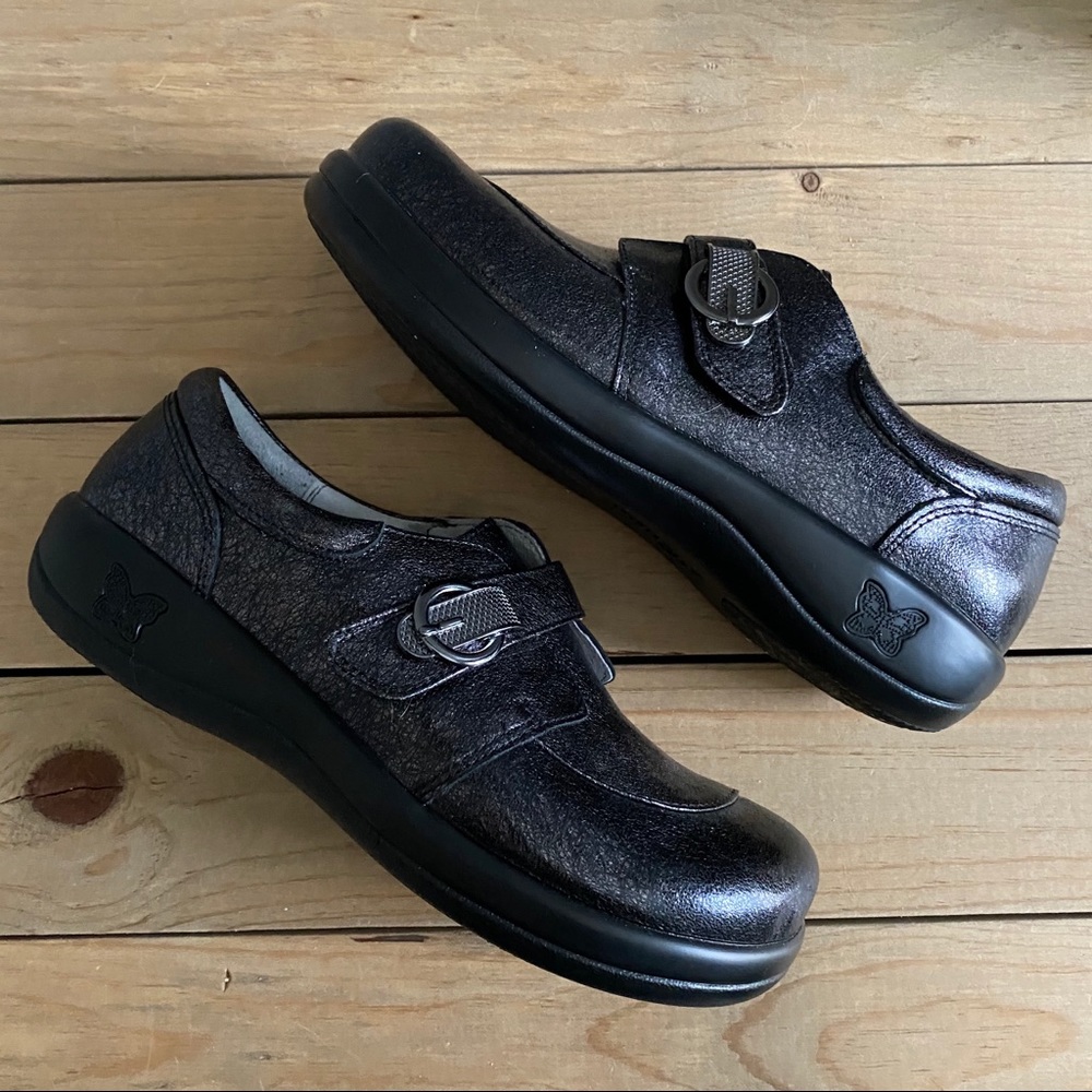 Alegria Crackle Finish Shoes